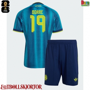 Colombia Rafael Santos Borre #19 Borta Kläder Barn VM 2026 Kortärmad (+ Korta byxor)